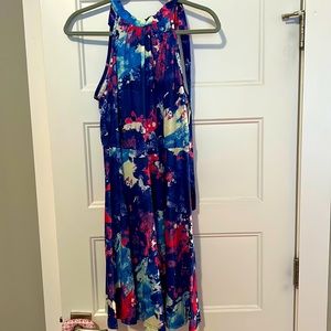 High neck halter dress